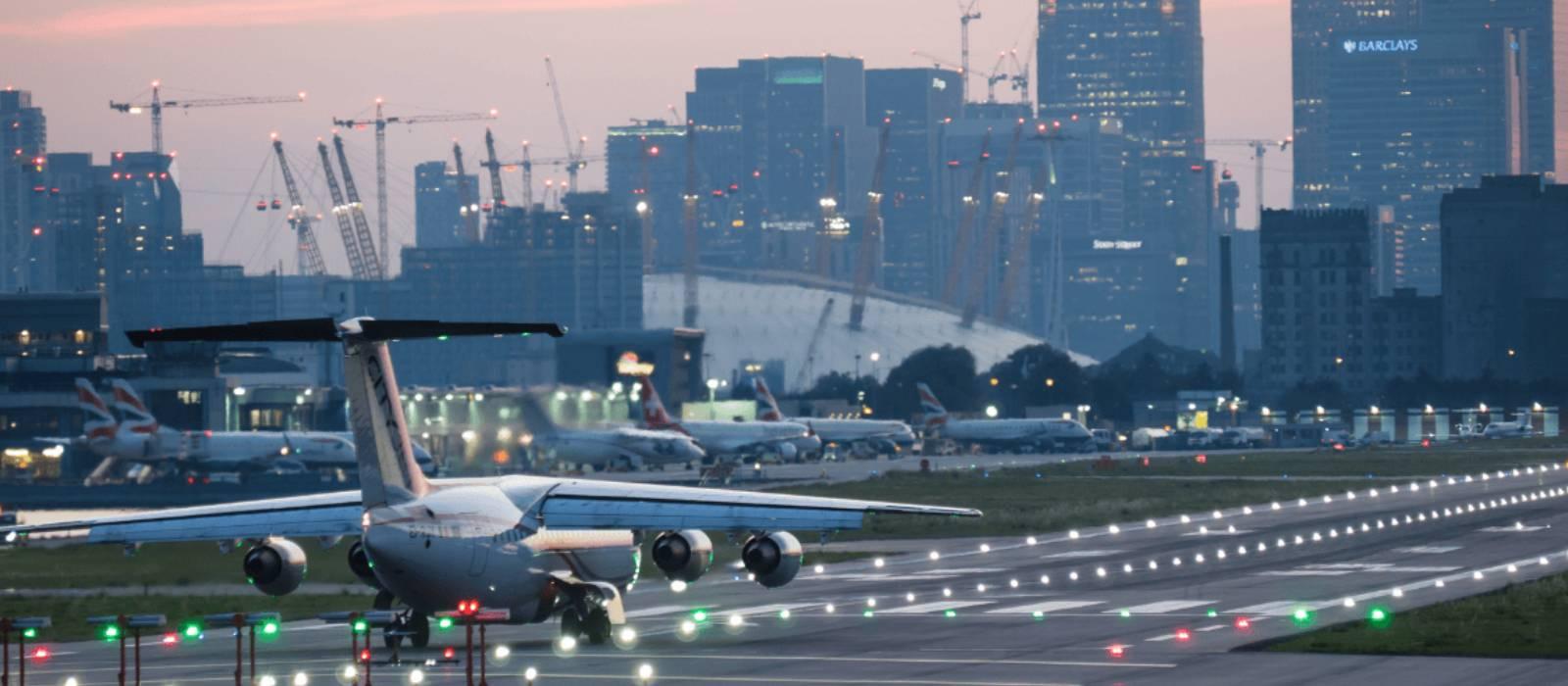 London City Airport concourse